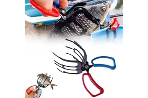 Renhe ingenuity 3 Claw Fish Gripper, 2024 New Metal Fishing Pliers Gripper Fish Control Clamp, Multifunctional Three Teeth Fishing Pliers, Control Forceps for Catch Fish Fishing Accessories
