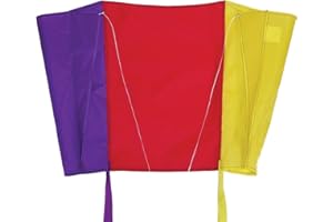 In the Breeze 2912 Sled Kite with Bag, 30" x 18", Rainbow