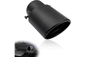 Stainless Steel Car Exhaust Tip, 2.5" Inlet 3.3" Outlet, Steel Exhaust Tips, Universal Car Exhaust Pipe Modification Tail Thr