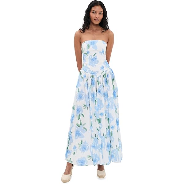ciao lucia white floral embroidered meissa dress Maia Bouquet Print Satin Dress main image 1