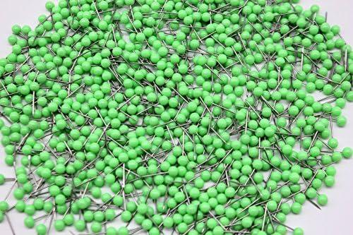 Giantstar Map Tacks Push Pins, Pack of 100 (Green)