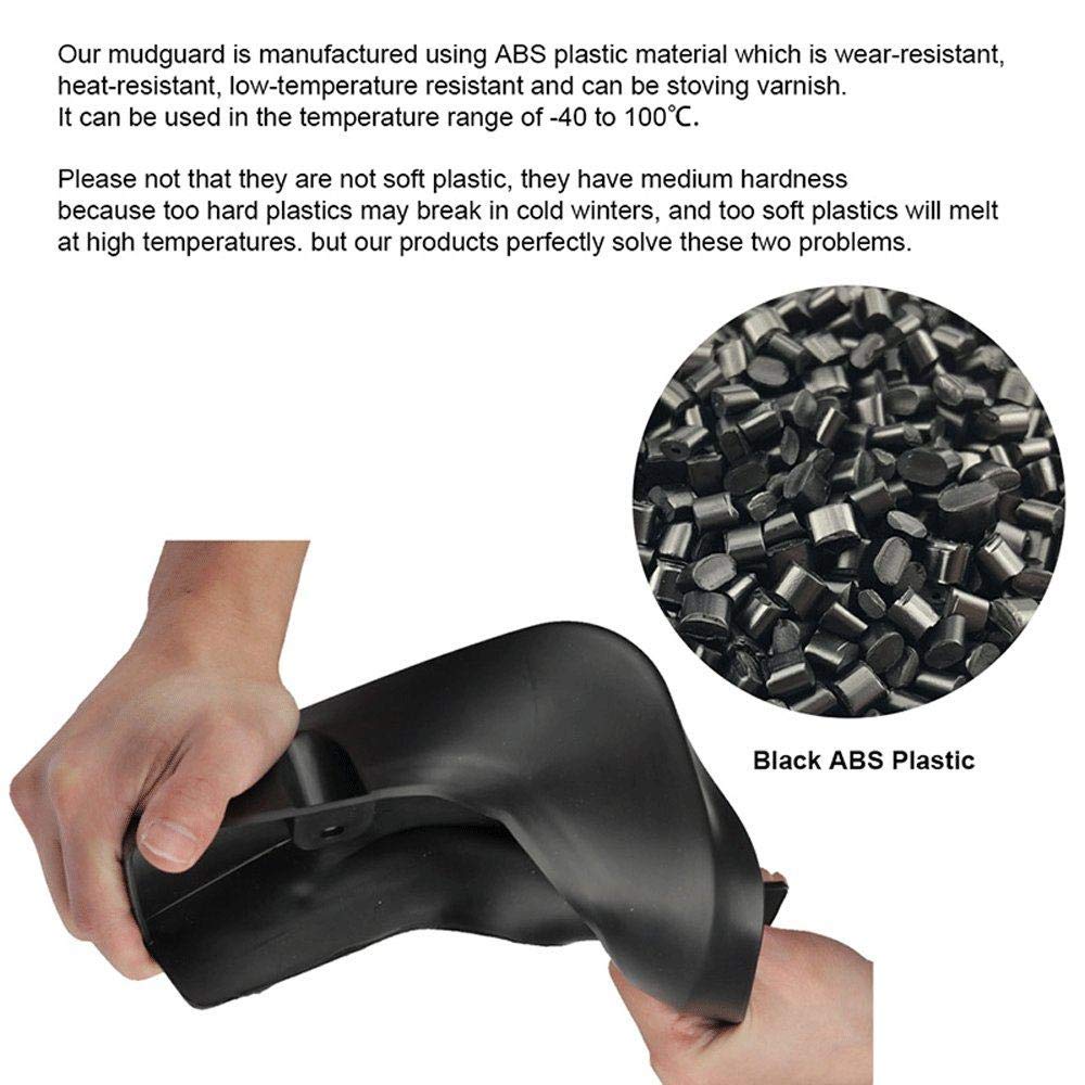 FENVY 4 Pezzi Auto Parafanghi per Jeep Renegade 2016-2023,Anteriore Posteriore Parafango Impermeabile Anti Macchia Graffi Accessori di Protezione