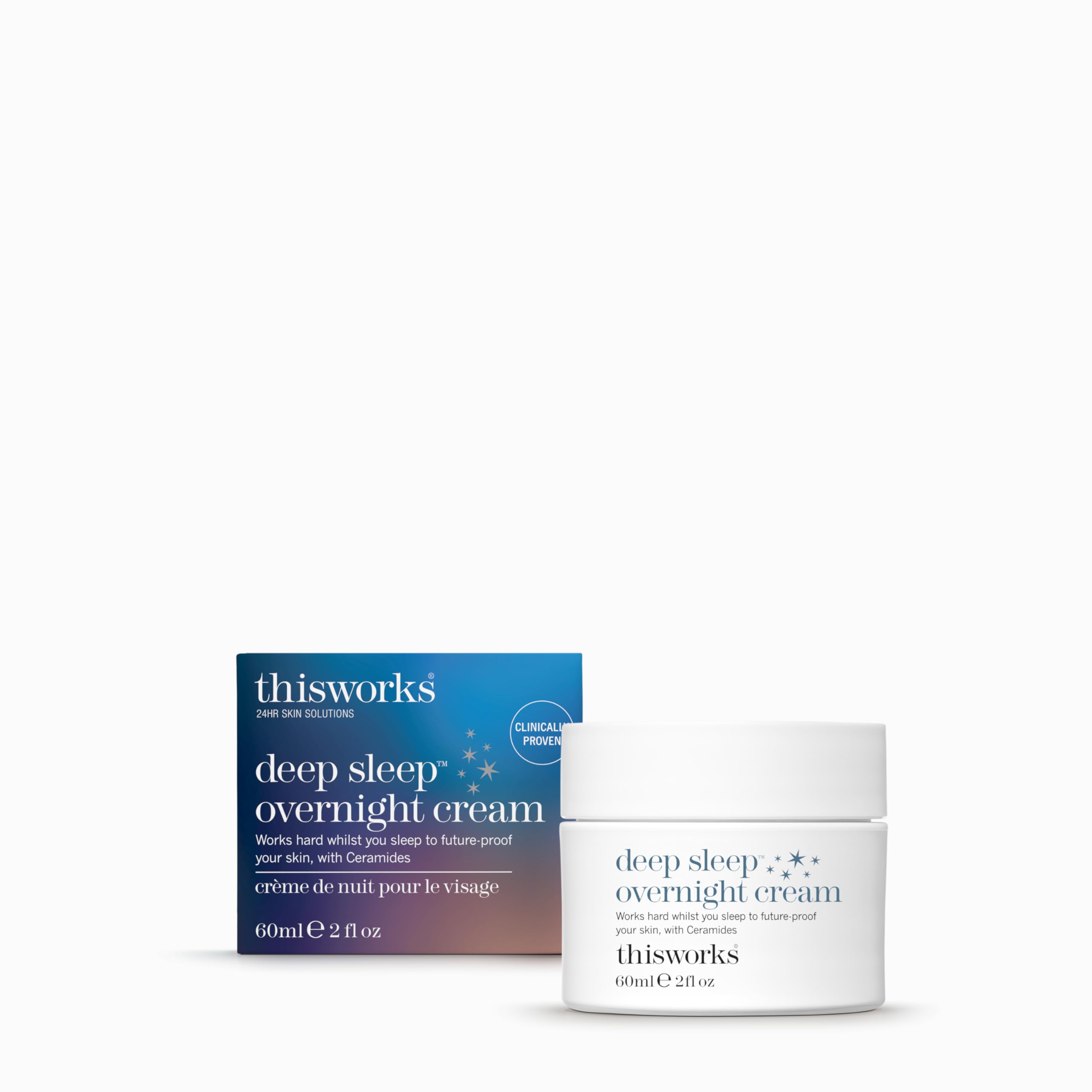 This Works Deep Sleep Overnight Cream, 60 ml - Face Cream with Persian Silk Tree Extract, Ceramides & Copper PCA to Support Skin Renewal - Nourishing Night Cream with Deep Sleep Functional Fragrance