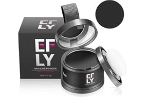 EFLY Root Touch Up Hair Color Powder For Concealing Hair Loss and Thinning, Gray Hair Shadow Powder Root Cover Up Hairline Powder For Women Men Eyebrows, Beard Line