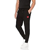 HUGO Mens Regular Fit Square Logo Jersey Drawstring Joggers