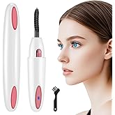 Vexarabug Heated Eyelash Curler, Electric Eyelash Curler for Fast Heat up Within 10s - 24 Hours Long Lasting, 2 Temp Settings Makeup Tools Safe & Portable Lash Curler with USB Charging