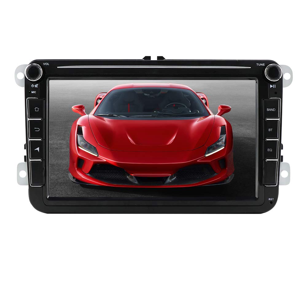 Ossuret Android 10 Car Stereo Radio 2 Din GPS Navi with 8 Inch Touch Screen Fits for koda/Seat Supports Mirror-link Bluetooth WiFi 4G SWC DVR OBD2 DAB+