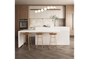 homary 81''-106'' Extendable Kitchen Island with Sintered Stone Top, Storage Drawers & Doors (Left-Hand Facing,Engineered Wood, White)