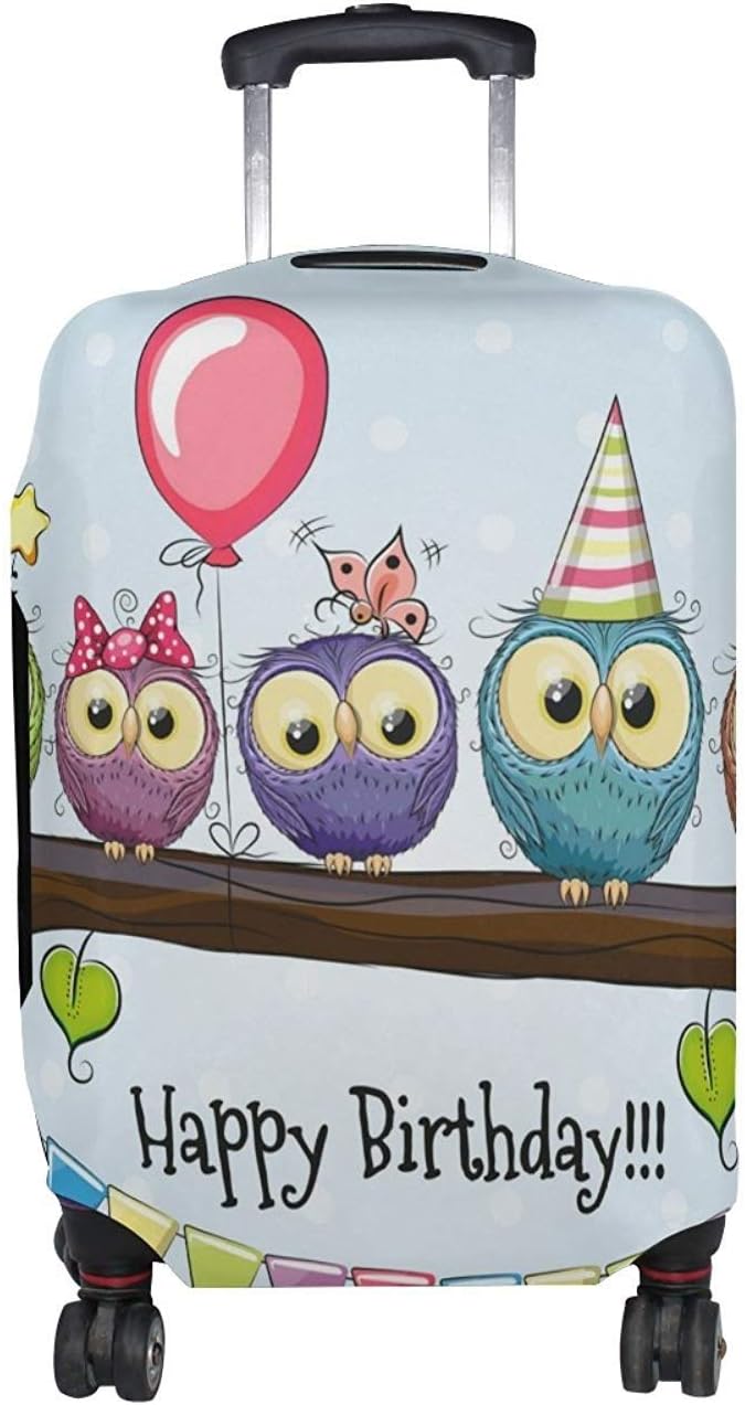 Funny Print Tropical Fruit Travel Luggage Cover Suitcase Protector Fits 23-26 Inch S