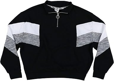 white quarter zip sweatshirt