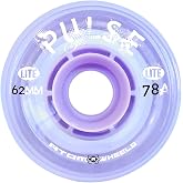 Atom Skates Outdoor Quad Roller Wheels 78A - Pulse Lite - 62x33 Lilac - 2 Packs - 8 Wheels