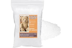 Hssugi 10.6oz Doll Stuffing Beads Craft Beads for Stuffing, Plastic Filler Poly Bead, Poly Pellets Weighted Stuffed Bead for Filling Stuffed Animals Art DIY Crafts