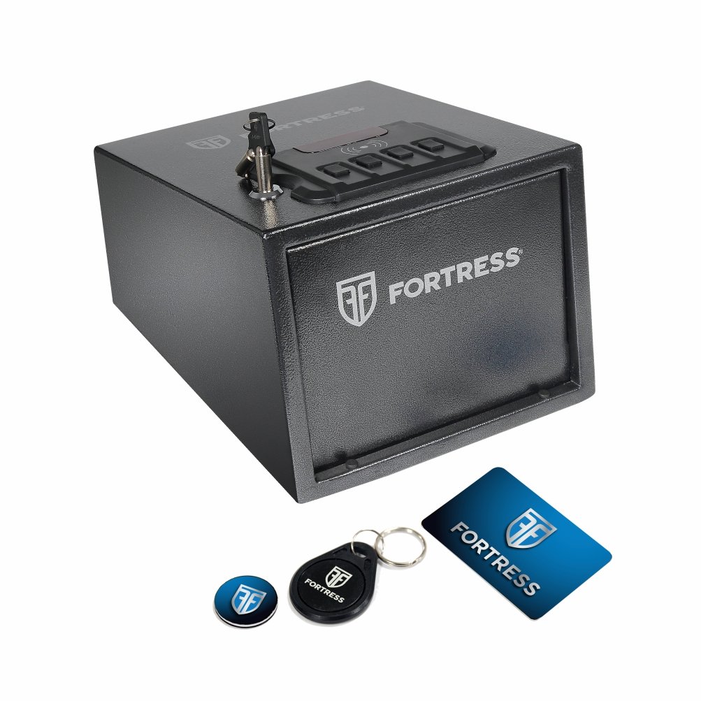 Fortress Quick Access Pistol Safe with RFID, Black 852368006374 eBay