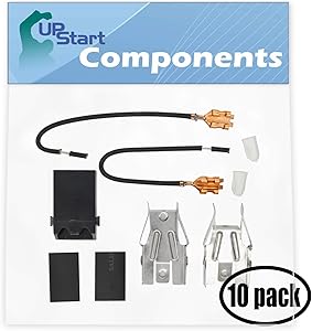 10-Pack 330031 Top Burner Receptacle Kit Replacement for Whirlpool Range/Cooktop/Oven - Compatible with Part Number R300, TS300, 3374, 5303935058, WB17X210, 42147, 42153, AP3075808, W10841094, 550226