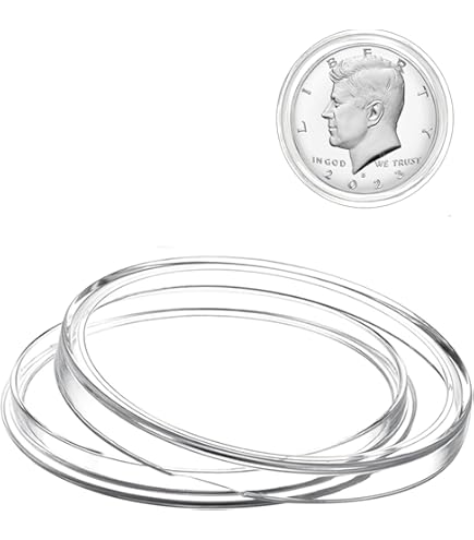 10 Capsule Per Portamonete Per Mezzo Dollaro USA - Foto 3