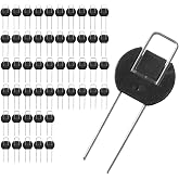 DAIM 100PCS Flip-Washer Staples, 6-Inch Garden Stakes &amp; Landscape Staples | Galvanized steel with PE washer, landscape fabric stakes, weed barrier stakes, garden hose stakes, turf stakes, wire fencing