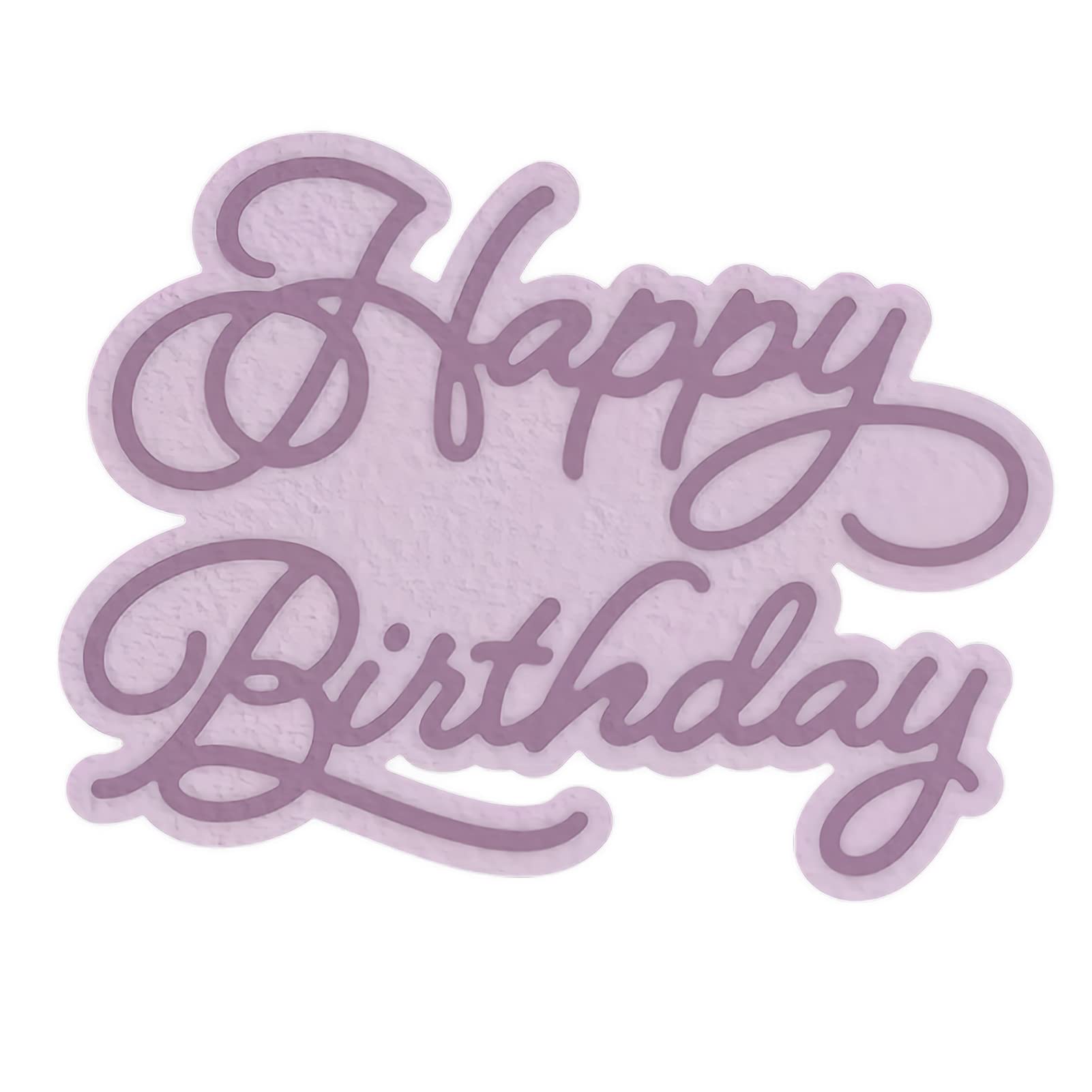 Words Phrases Happy Birthday Cutting Dies Alphabet Letters Metal Cutting Dies for DIY Decorative Embossing Photo Album Card Making, Scrapbooking Supplies