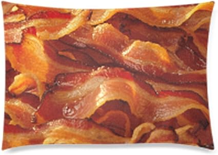 Funny Bacon Pillowcase Pillowcase With Zipper Pillow Protector
