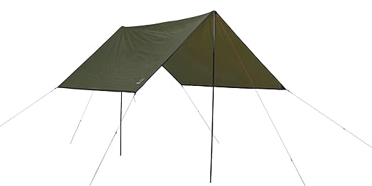 Grand Canyon Shelter / Tarp / Sonnensegel / Zeltplane, inkl. Aufstell-Stangen, wasserdicht und UV50 Schutz, für Camping, Outd