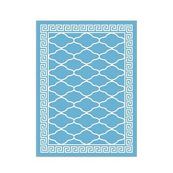 Amazon De Carpet Teppich Nordic Blue Der Mediterrane Teppich