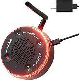 Cell Phone Ringer Amplifier &amp; Flasher for Seniors &amp; Hearing Impaired, 116dB | Loud External Ringer for Cell Phone Answer &amp; End calls, Ringtone Alerts, 164ft Bluetooth Mobile Phone for iOS/Android, Home