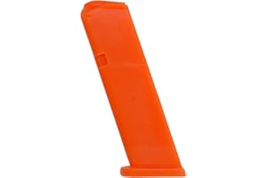 American Safety Molds - Non-Functional Solid Polymer Training Magazine - Compatible with Glock 17 Gen 5 - Blaze Orange - U.S.