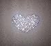 Ling's boutique(TM) Various Patterns of Crystal Car Stickers,Decorate Cars Bumper Window Laptops Luggage Rhinestone Sticker,White (Heart Symbol)