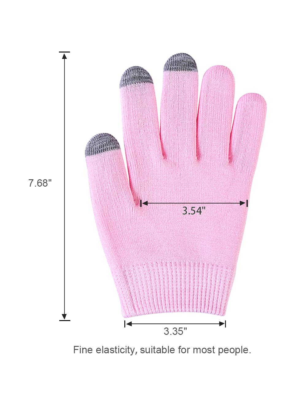 Donfri Gel Moisturizing Gloves Day Night Instantly Repair Eczema Dry Rough and Cracked Hands Sleeping Gloves Spa Gloves with Touchscreen (Full finger with touch screen) : Beauty