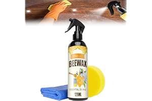 HISKI Natural Micro-Molecularized Beeswax Spray, 2024 Upgrade Beeswax Spray Furniture Polish Natural Beeswax Spray, Bees Wax Furniture Polish Beeswax Spray Cleaner for Wood Floors and Furniture (1Pack)