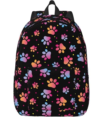 Amazon.com: AUUXVA Backpack Animal Puppy Dog Paw Print  display picture 1