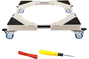 Artilife Multi-Functional Furniture Dolly Roller Base Adjustable Removable Base Refrigerator Stand for Washing Machine Refrigerator and Dryer