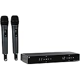 Sennheiser XSW 1-835 Dual Channel Wireless Microphone System,Black | Dual-channel UHF system with e835 capsules and 10-channel receiver for singing, speaking and presenting