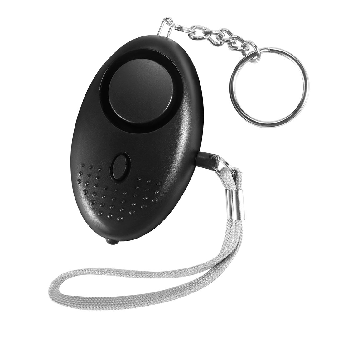 Personal Alarm Keychain for Women, Safe Sound Personal Alarm, Portable Personal Alarm for Girls, 130DB Emergency Self-Defense Security Alarm system w/ LED Light for Outdoor Men Girls Elderly Black