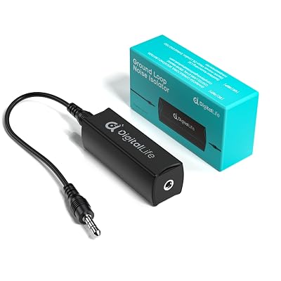 DigitalLife 3.5mm Audio Ground Loop Noise Isolator - Hum Eliminator, GI35-A