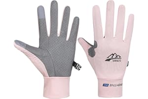 SUJAYU Full Finger UV Protection Gloves - Women & Men, Thin Fishing, Hiking, Cycling, Driving, Gym Gloves
