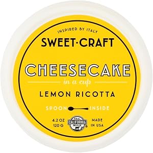 Sweet Craft, Cup Cheesecake Lemon Ricotta, 4.2 Ounce