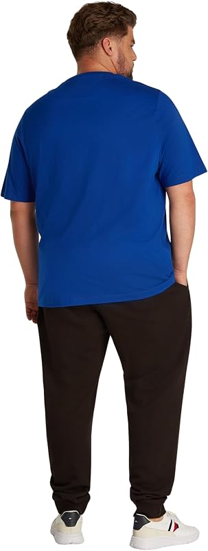 T-Shirt Manches Courtes Homme Essential Solid avec Poche sur la Poitrine, Bleu (Wedge Blue), XXL — photo 2 sur 6