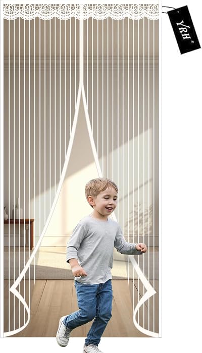 YRH Magnetic Fly Screen Door 120x200cm Heavy Duty Self-Sealing Mesh