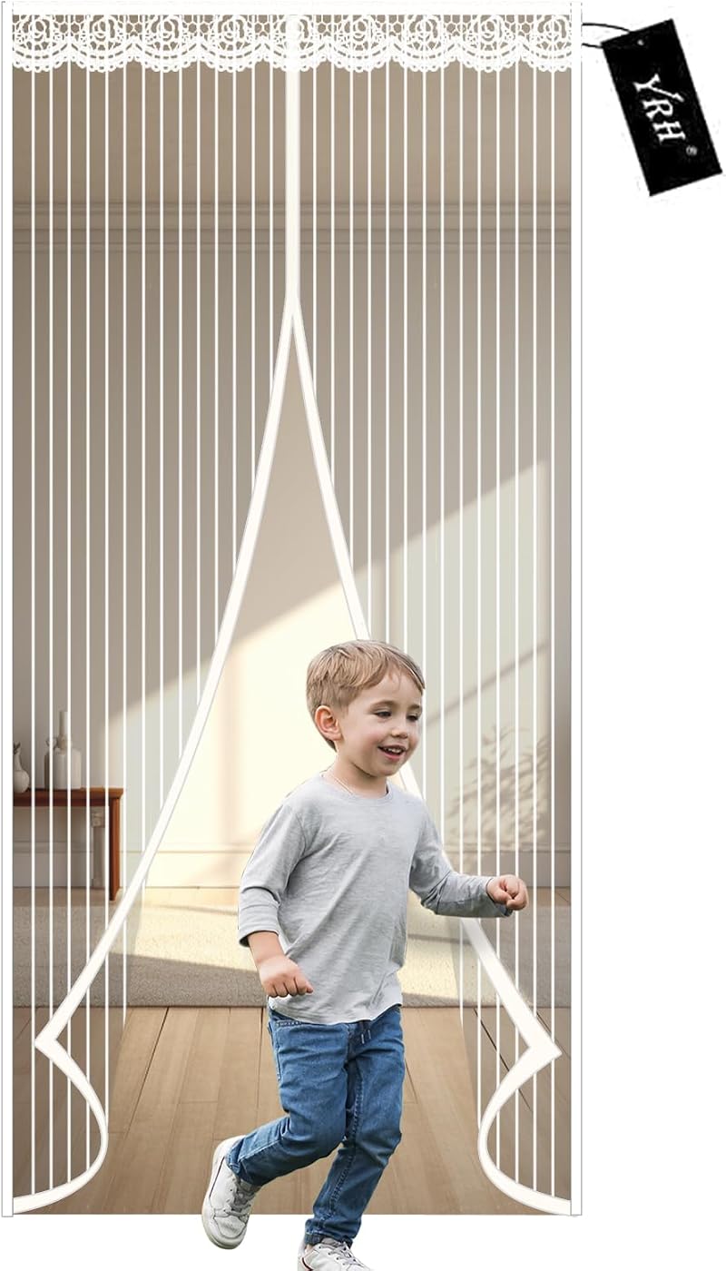 YRH Magnetic Fly Screen Door 120x220cm Heavy Duty Self-Sealing Mesh
