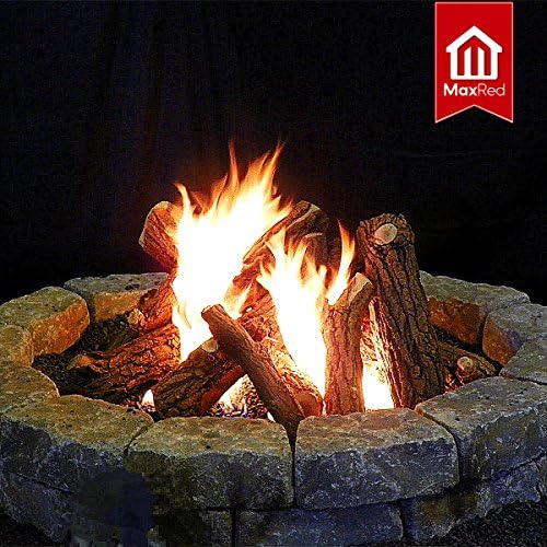 MaxRed Logs Only, for 42" Diameter Fire Pit / Fireplace, 96000 BTU for LP &amp; NG