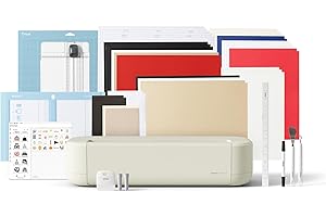 Cricut Explore® 5 Essential Bundle + Digital Content, Taupe - Precise Cutting Machine - Works with 100+ Materials - Sleek, Si