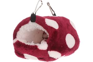 Hohopeti Plush Hanging Bed Parrots Snuggle Hammock Rat hammocks Stuffed Rabbit Plush Hamster Hammock Pet Cage Hammock Sugar Glider Toys Hamster cage Accessories Bunny Bed The Rat Guinea Pig