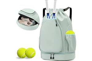 Waterproof Oxford Cloth Tennis Racket Bag, Suitable for Outdoor Training, Unisex Badminton Travel Bag