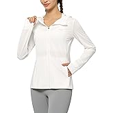 Willit Women's UPF 50+ Sun Protection Shirts UV Long Sleeve Zip Hoodies SPF Lightweight Jacket Hiking Outdoor with Pockets