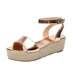 Gibobby Sandals for Women Platform Espadrilles,Flat