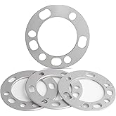 JiiinMiiin 4PCS 6 Lug and 5 Lug Universal 6mm 1/4“ Wheel Spacers Adapters with Center Bore 108mm 5x139.7 6x139.7 for 75-96 F150,94-18 Ram 1500 98-20 Silverado 1500