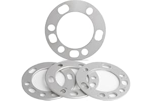 JiiinMiiin 4PCS 6 Lug and 5 Lug Universal 6mm 1/4“ Wheel Spacers Adapters with Center Bore 108mm 5x139.7 6x139.7 for 75-96 F150,94-18 Ram 1500 98-20 Silverado 1500