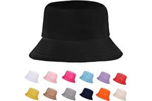 Rosoz 1 & 2 Pack Bucket Hat for Women Men Summer Travel Beach Sun Hat Outdoor Cap Unisex Bucket Hats