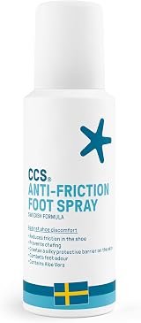 CCS Anti-Friction Foot Spray 100ml Prevents Chafing & Blisters for Comfort view 1