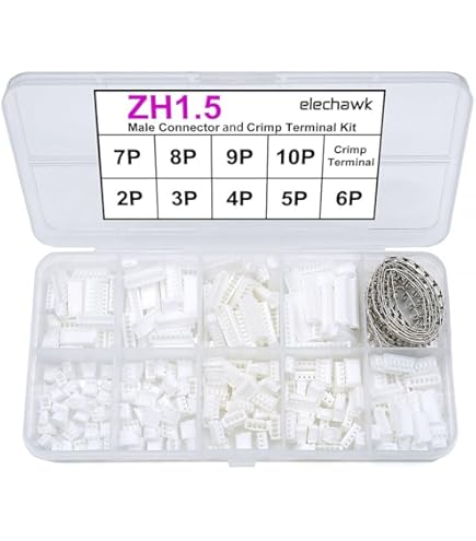 Amazon.com: ZH 1.5MM Male Female Connectors and 28AWG Pre-Crimped